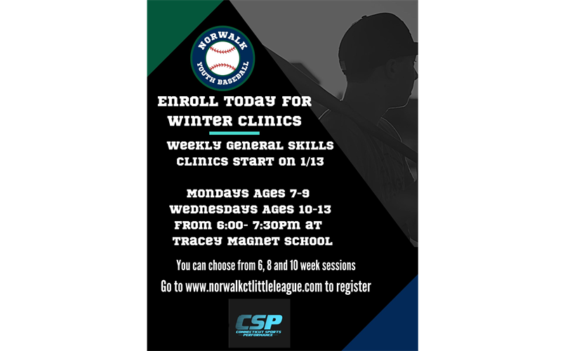 Norwalk Youth Baseball Clinics 2025 